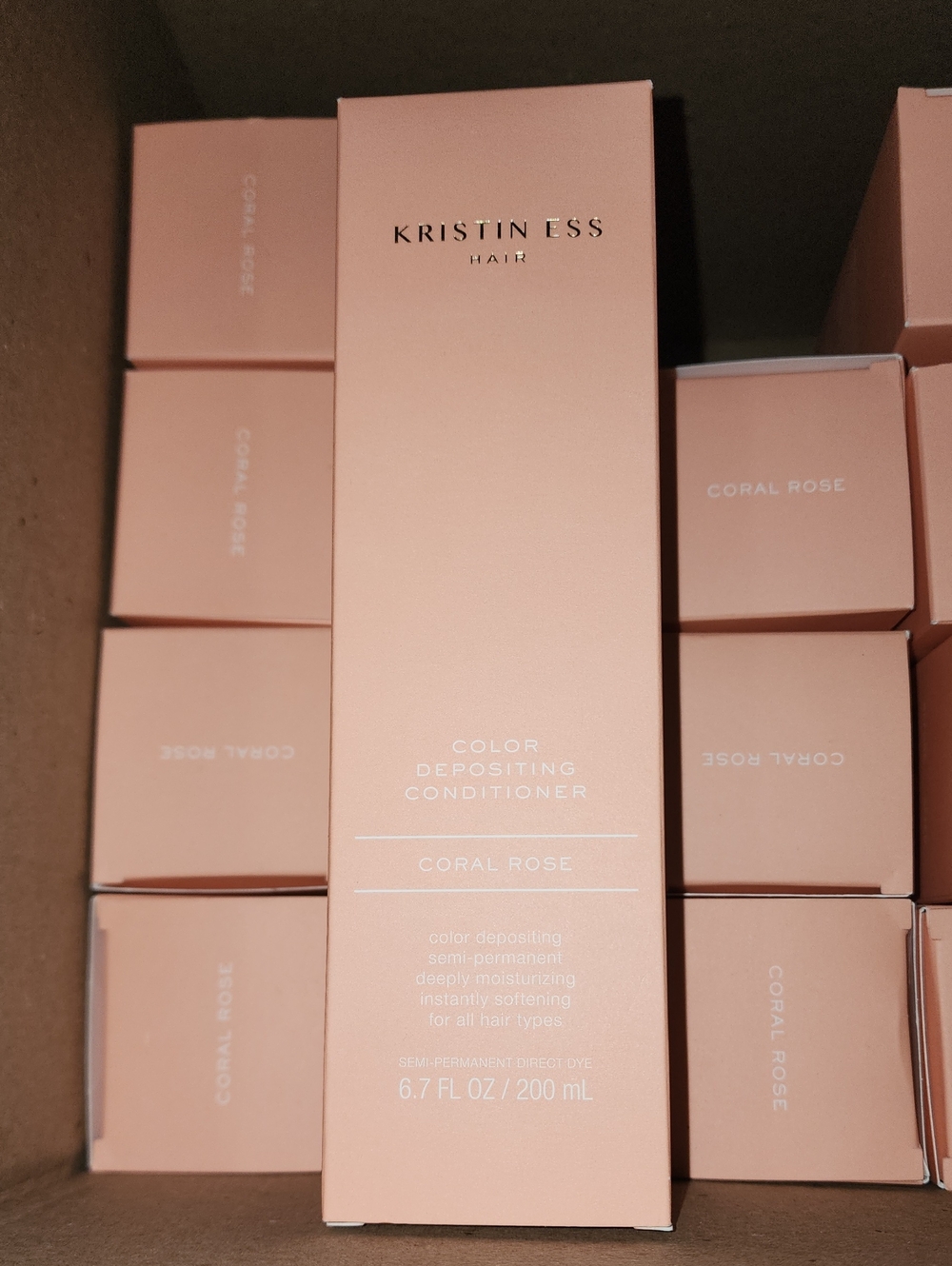 Kristin Ess Color Depositing Conditioner - Coral Rose